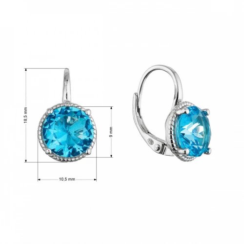 Stříbrné náušnice s tyrkysovými kameny