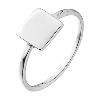 Stříbrný prsten čtvereček