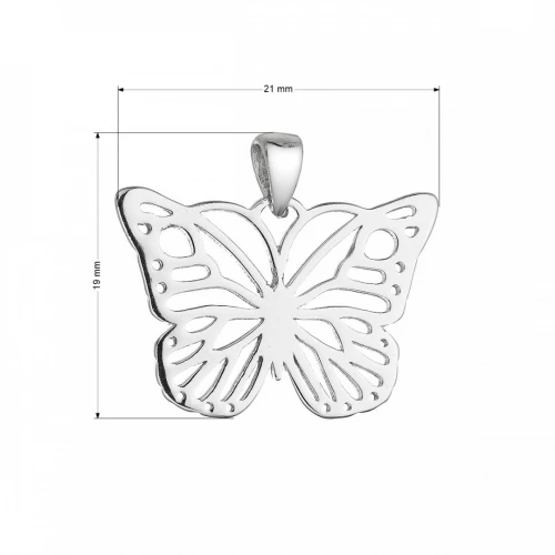 Stříbrný přívěsek motýl