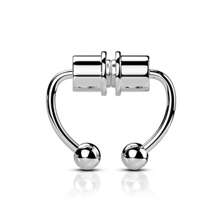 Falešný septum piercing do nosu
