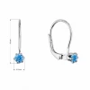 Další: Stříbrné visací náušnice s Preciosa krystalem modrým
