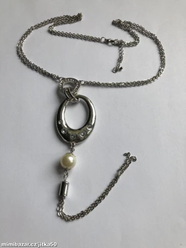 Masivní náhrdelník s perlou