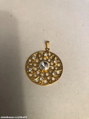 Přívěsek KOLO ŠTĚSTÍ pozlacený