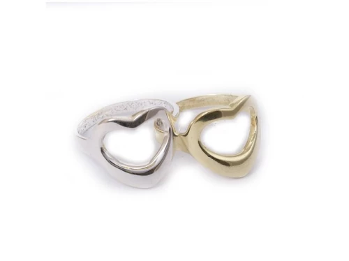 Corazon - prsten zlacené stříbro 925/1000 vel.59