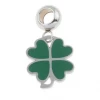 Další: Navlékací ocelový přívěšek korálek - čtyřlístek zelený