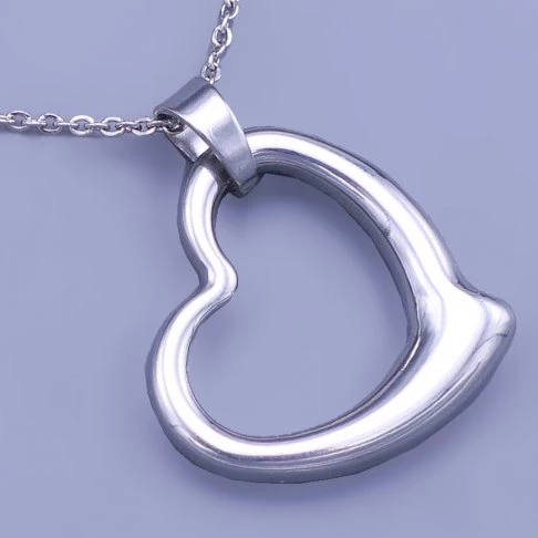 Přívěsek z chirurgické oceli - Srdíčko 23mm