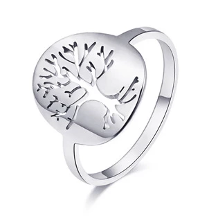 Ocelový prsten strom života, vel. 59