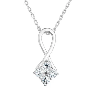 Stříbrný náhrdelník se zirkony 1