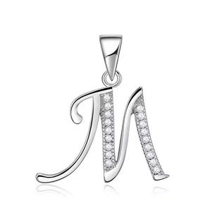 Stříbrný přívěsek-iniciály písmeno M