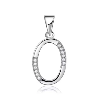 Stříbrný přívěsek-iniciály písmeno O