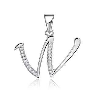 Stříbrný přívěsek-iniciály písmeno W