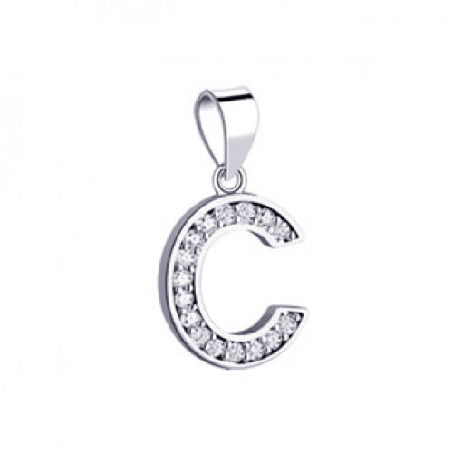 Stříbrný přívěsek-iniciály písmeno C