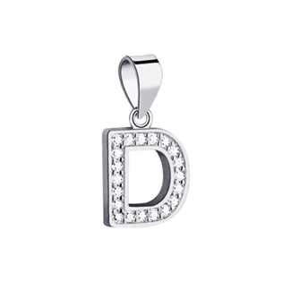 Stříbrný přívěsek-iniciály písmeno D