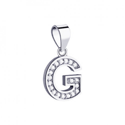 Stříbrný přívěsek-iniciály písmeno G