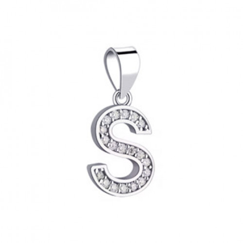 Stříbrný přívěsek-iniciály písmeno S