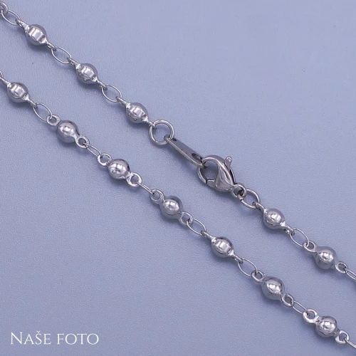 Dámský náramek z chirurgické oceli-Kuličky 3mm