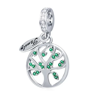 Stříbrný přívěšek korálek strom života na náramek