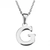 Další: Ocelový řetízek s přívěškem iniciála "G"