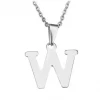 Další: Ocelový řetízek s přívěškem iniciála "W"