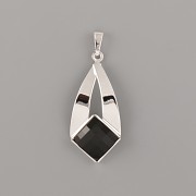 Přívěsek GRADIENT zdobí Chessboard Swarovski Elements 10mm - rhodium