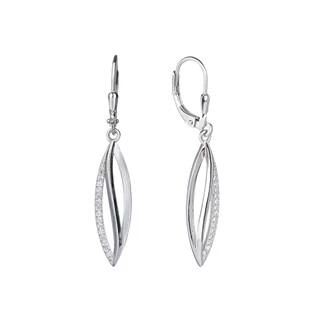 Stříbrné visací náušnice