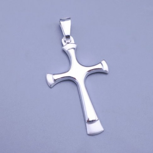 Krásný stříbrný přívěsek na řetízek - kříž