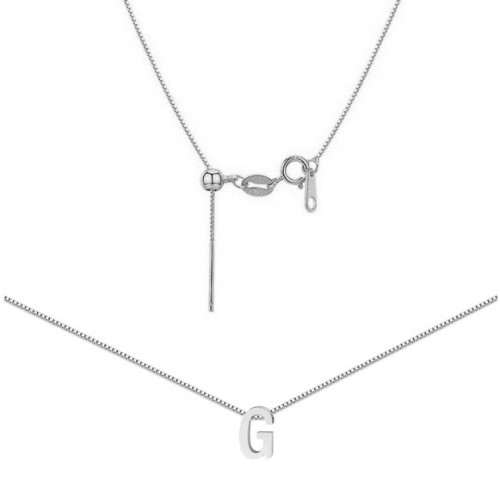 Ocelový náhrdelník PÍSMENO G