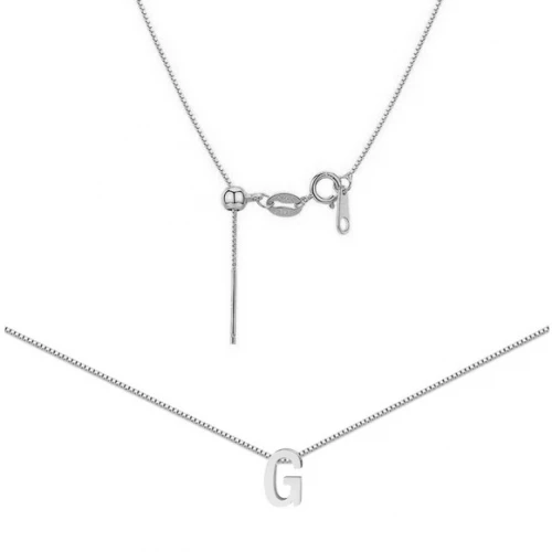 Ocelový náhrdelník PÍSMENO G