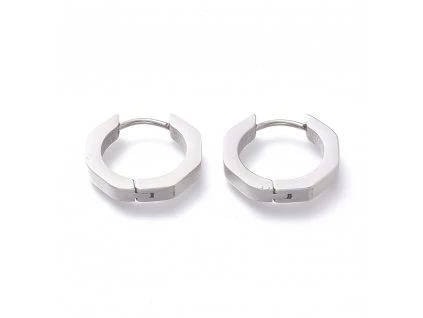 Náušnice osmiúhelníky 16mm chirugická ocel