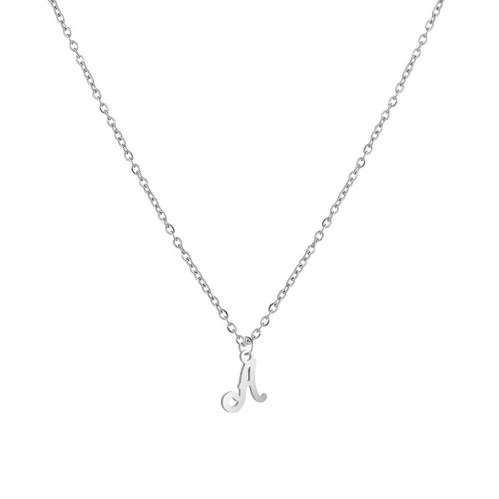 Ocelový náhrdelník, písmeno psací A