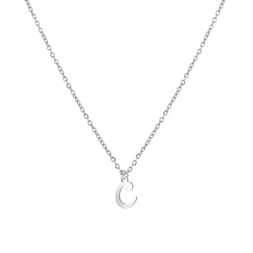 Ocelový náhrdelník psací C