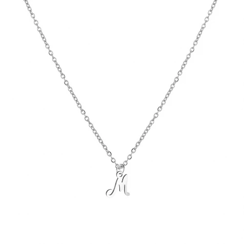 Ocelový náhrdelník psací M