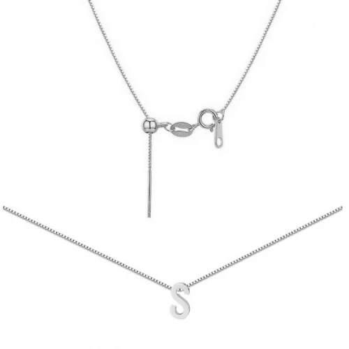 Ocelový náhrdelník PÍSMENO S