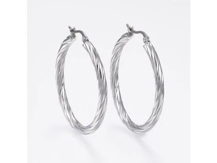 Náušnice kruhy 42mm chir.ocel