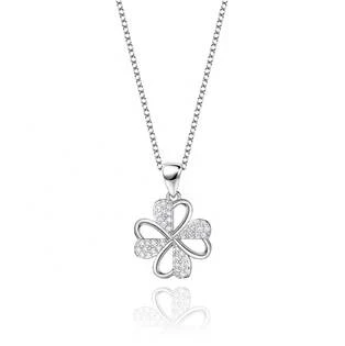 Střibrný náhrdelník se čtyřlístkem